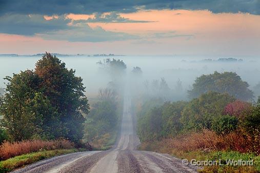 Road Into Fog_07285-6.jpg - Photographed near Lindsay, Ontario, Canada.